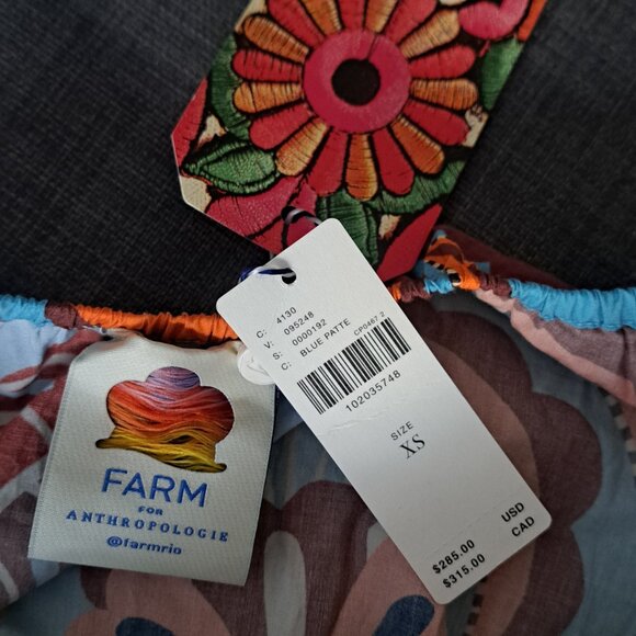 Farm Rio XS printed dress NWT - Picture 8 of 8